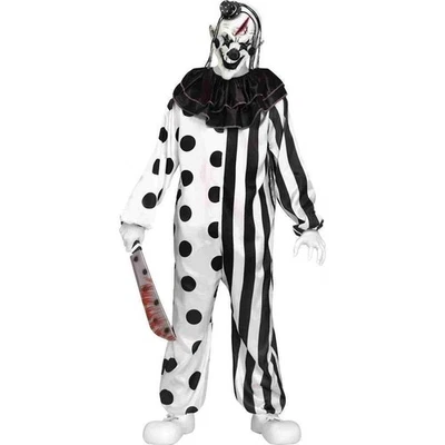 Fun World Killer Clown Kids Costume, Multicolor, Large 12-14 - Image 1 of 4