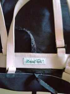 Marshall Field and Company Tasche schwarz mit lila Riemen, - Bild 1 von 7