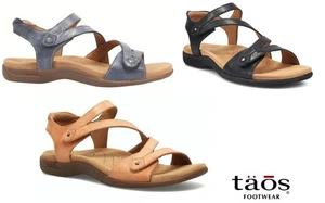 Taos Footwear Big Time Comfort Adjustable Leather Sandals Taos Shoes Big Time - Picture 1 of 18