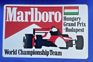 Rare Orig Marlboro McLaren World Championship Team Hungary Grand Prix Sticker - Picture 1 of 2