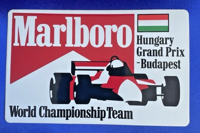 Rare Orig Marlboro McLaren World Championship Team Hungary Grand Prix Sticker - Image 1 of 2