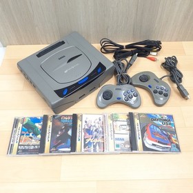 Japanese Sega Saturn Console Bundle with 2 Controllers & 5 Games DAYTONA USA VF2