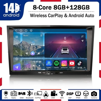 8+128GB Android 14 Car Stereo GPS Vauxhall Combo Corsa D Zafira B Signum Vivaro - Image 1 of 4