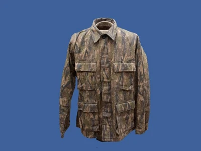 SMOKEY BRANCH CAMOUFLAGE HUNTING JACKET BDU FATIGUE 4 POCKET SHIRTS USA MADE - Image 1 of 4