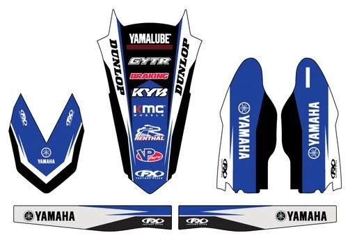 Kit de moldura de pegatinas Effex de fábrica 17-50220 para Yamaha YZ250F 450F 03-05 Foto 1 de 1