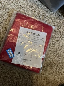 Tablecloth Red Oblong Polyester 60” x 104” Luxury Fabric, New Holidays - Picture 1 of 3