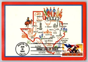 #2968 Texas FDC Maxi Card - Picture 1 of 2