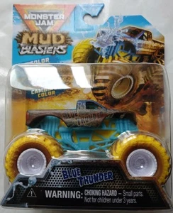 New Monster Jam Mud Blasters Color Change Blue Thunder 1/64 - Picture 1 of 2