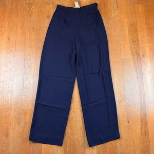 Pantalón Vintage Kenzo Jungle Azul Marino Hecho en Francia Acetato Viscosa Talla 40 - Imagen 1 de 4