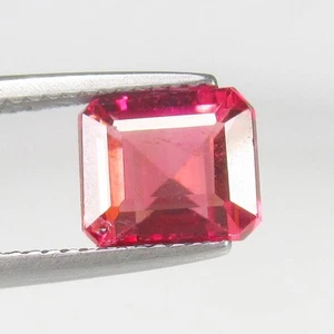 2,66 ct natürlicher süßer rosa Turmalin quadratischer Schliff, Mosambik -2028 - Bild 1 von 2