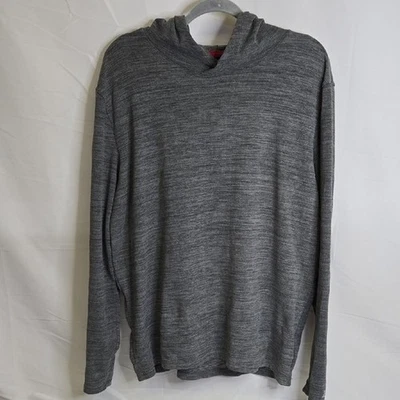 Top con capucha de vellón jaspeado manga larga Avalanche con bolsillo con cremallera grande para hombre Foto 1 de 4