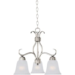 Maxim Lighting 10122FTSN Basix Mini Chandelier Satin Nickel - Picture 1 of 3