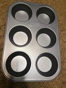 OREO JUMBO 6 TASSEN MUFFIN CUPCAKE FORM FORM METALLFORM - Top Zustand - Bild 1 von 6