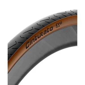 Pirelli Cinturato EVO TLR Tubeless Ready Bicycle Bike Tire Black/Tan 700 x 28 - Picture 1 of 2