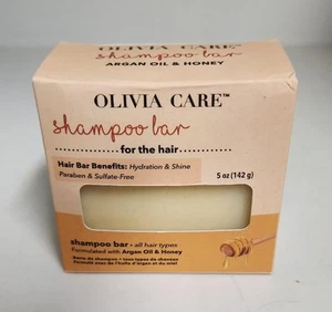 NEW Olivia Care SHAMPOO BAR Argan Oil & Honey 5oz All Hair Types - Picture 1 of 3