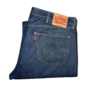 Levis 501 Button Fly Straight Leg Jeans Herren 42 32 Dark Wash Big and Tall - Bild 1 von 8