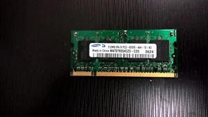 SAMSUNG 512MB LAPTOP MEMORY MODULE - PC2-4200S-44-12-A3 - (b06) - Picture 1 of 1