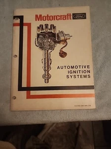 Ford Mercury Lincoln MOTORCRAFT AUTOMOTIVE IGNITION SYSTEMS SERVICE MANUAL Book - Foto 1 di 3