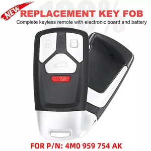 Smart Remote Key Fob 433MHz for Audi A4 A5 Q7 SQ5 TT 2017-2019 - 4M0 959 754 AK - Picture 1 of 7