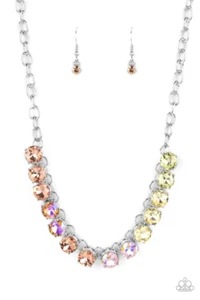 Paparazzi Rainbow Resplendence Orange Necklace NWT - Picture 1 of 2