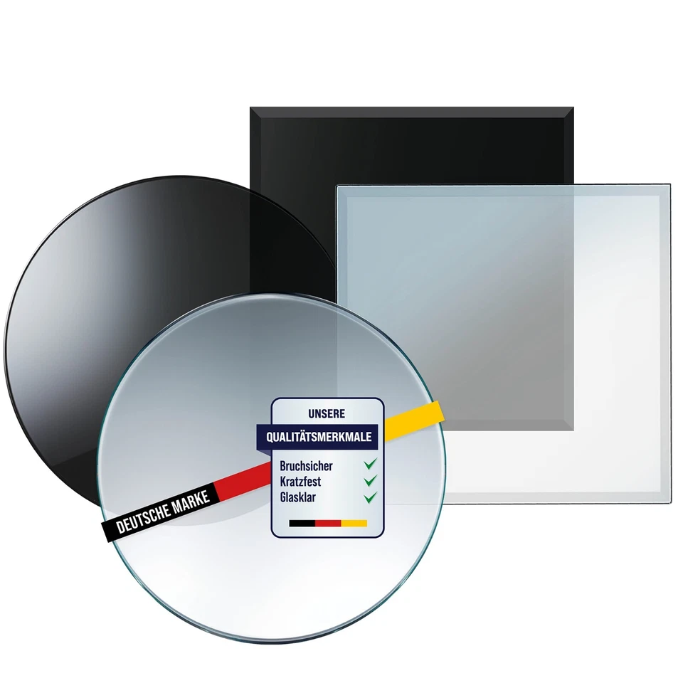 Glastisch Tischplatte aus gehärtetem Glas Tisch Glasplatte Glasscheibe ESG GLAS - Bild 1 von 4