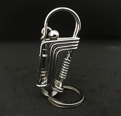 Handmade Stainless Steel Keychains Key ring Key chain Holder with Snap Hook 1 - Image 1 of 4