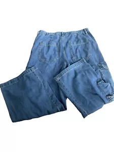 NWT Women Junior Big Baggy Wide Leg Cargo Skater Pants Jeans size 17 - Picture 1 of 5