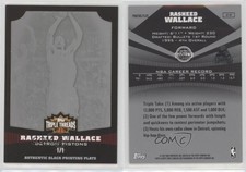 2006-07 Topps Triple Threads Printing Plate Black 1/1 Rasheed Wallace #28