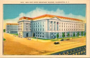 New Post Office Department Building Washington D.C. Linen Postcard - Picture 1 of 2