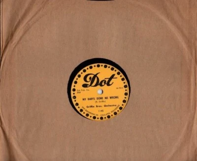 Griffin Brothers Orchestra - My Baby's Done Me Wrong / Black Bread 10" 78 - Image 1 of 4