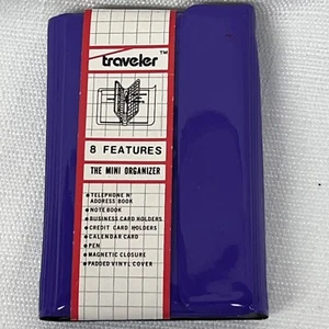 Vintage 80’s Traveler Mini Organizer 4” X 3” READ - Picture 1 of 7