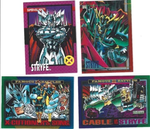 Carte STRYFE, THE X-MEN - IMPEL 1992 & SKYBOX 1993, Marvel [QUASI NUOVE QUASI NUOVE +] CAVO - Foto 1 di 2