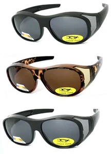 CUBIERTA DE GAFAS DE SOL Escudo Polarizado AJUSTE Todas las Gafas Drive Pesca Solar Grande - Imagen 1 de 11