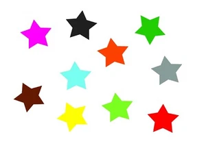 10x Bügelbild Bügelbilder Aufnäher Miniblings 50mm GLATT Sterne Stern Star XL - Picture 1 of 19