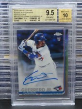 2019 Topps Chrome Vladimir Guerrero Jr Refractor Rookie Auto RC #/499 BGS 9.5/10