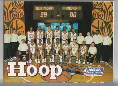 Programa de baloncesto de playoffs Knicks vs Pacers del 14 de mayo de 2000 con Patrick Ewing 8X10 Foto 1 de 4