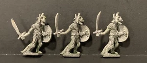De colección Heritage Lizard Man x3 - 1280 (v1) miniatura AD&D D&D fuera de imprenta metal - Imagen 1 de 2