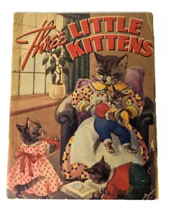 Three Little Kittens Paperback 1940s | Vintage Illustrated Children's Classic - Picture 1 of 7