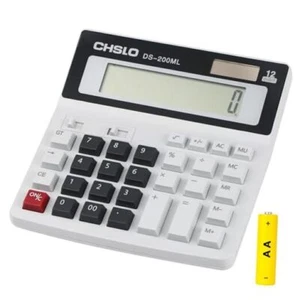 Desktop Calculator Extra Large LCD Display 12-Digit Big Number US-200ML-grey - Picture 1 of 8