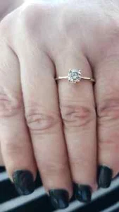 14K Gold 0.70 Ct Diamond Ring, Diamond Ring, Last Minute - Picture 1 of 4