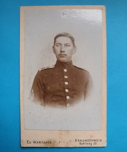 Vintage Photo - German Army Soldier - Studio Ed. Wartzack - Braunschweig Germany - Picture 1 of 2
