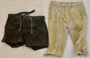 Vintage Men's Lederhosen Pair - Picture 1 of 13