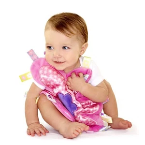 Taggies Style & Colors, FLOWER ME FUN, Baby, Lovey, Security Blanket, PINK - Picture 1 of 3