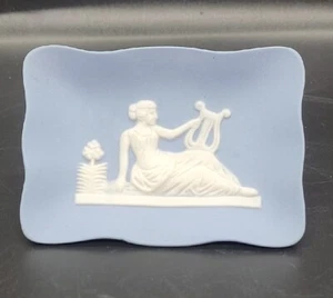 Vintage Wedgewood - kleines Tablett - Jaspis - (hellblau)  - Bild 1 von 6