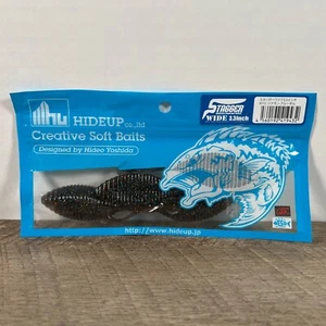 HIDEUP Worm Stagger Wide 3.3 inch #115 Cinnamon Blue Gill Soft (4) Plastic Lures - Picture 1 of 5