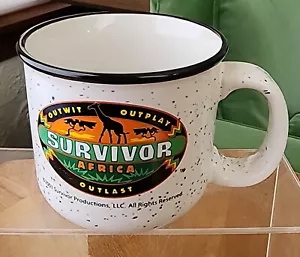Tazza caffè Survivor TV Show AFRICA S3 2001 Outwit Outlast Outplay esposta - Foto 1 di 4