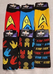 Star Trek Universe Character Crew Socks Sz 6 – 12 Six Designs 1 Pr Your Choice - Picture 1 of 6