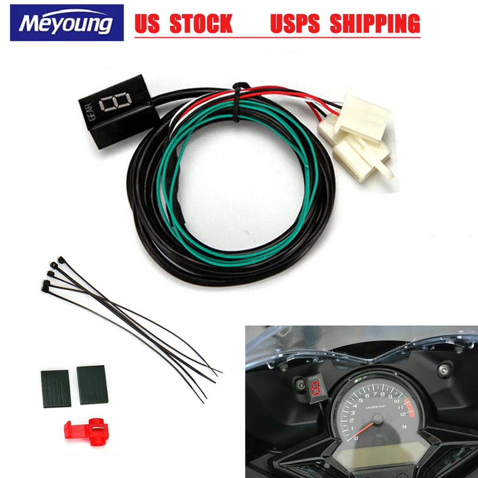 Luz LED roja indicadora de engranaje de motocicleta para Honda RVT1000R VTX1300 ST1300 antigua Foto 1 de 4