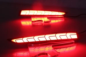 For Hyundai Accent 2017-2020 LED Rear Bumper Brake Reflector Tail Light Fog Lamp - Picture 1 of 6