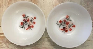Vintage Fire King PRIMROSE Fruit and Dessert Bowls 2 Anchor Hocking (lot 2) USA - Picture 1 of 6